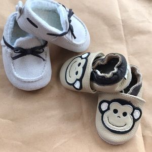 NWOT 2 pairs of baby shoes